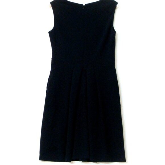 Tahari Arthur S. Levine Navy Sleeveless Dress Size 6 - Picture 4 of 4